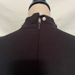 DABUWAWA Peplum Mockneck Blouse Womens Top Small Pearl Bling Collar Fairy Grunge Black Photo 12