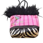 Vintage Pink Striped Blue Devil Purse Photo 0