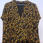 City Chic  Dress Edina Floral Yellow Black Size 16 Photo 2