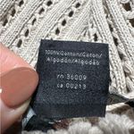 Y2K Calvin Klein Jeans Knit Beige Crochet Sweater Size Medium Photo 4