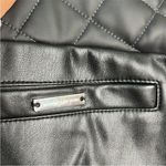 Maniere De Voir Vegan Leather Quilted Leggings Sexy High Waisted Black Tight sz8 Photo 12