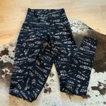 Lululemon  Wunder Under Pant High Rise Graf Black White Size‎ 4 Photo 3