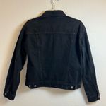 Old Navy  Black Women Denim Jacket Size Small‎ Photo 2