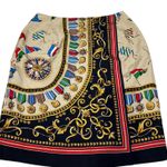 Talbots  Pencil Skirt Women Size 10‎ Front Wrap Lined 100% Silk Multicolor Photo 0