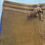 Spiritual Gangster  Stripe Waffle Joggers – Dark Cognac NWT Wool Blend Photo 6