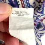 Lucky Brand  | Large | Tribal Print Tie Front Button Down Short Sleeve Top Photo 5