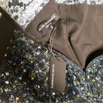 ABS Allen Schwartz NWT Eden Bustier Floral Print Midi Semi-Sheer Mesh Panels 10 Photo 13