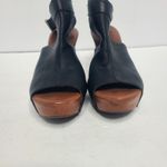 Kork-Ease  Berit 8 Wedge Slingback Platform Black Brown Sandal Bootie Leather Photo 4
