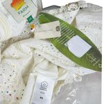 Farm Rio  Eyelet Beaded Mini Dress, Off White, XS Photo 14