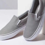 Vans Classic Slip-On Charcoal Gray Unisex Canvas Sneakers Men's 6.5/Women's 8.0 Photo 0
