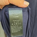 LK Bennett  Sloane Blue Top with Lace Collar Photo 5