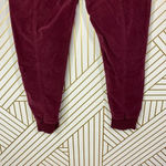 Anthropologie Leigh Jogger Pants Drawstring Corduroy Maroon Burgundy Red Size XS Photo 9