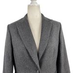 Brooks Brothers  Womens Size 10 Wool Angora Blazer Jacket Single Button in Gray Photo 1
