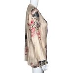 Soft Surroundings  Shirt Women Small Cream Multi Floral Aria Tunic Top Sheer Boho Photo 1