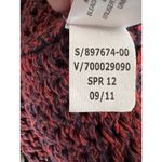 Old Navy burnt orange open knit crochet Crewneck sweater casual fall Y2K boho Photo 5