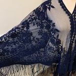 Unbranded Floral Lace Shawl with Fringe One Size Size undefined Photo 5