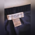 Notations  1X Black Velour Pull-on Wide Leg Elegant Pants Photo 7