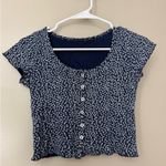 Brandy Melville  Navy Floral Top Photo 0