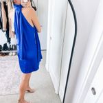 Genny Royal Blue Silk Mini Dress Size 8 Photo 3
