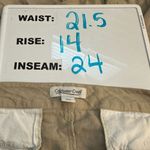 Coldwater Creek Marisa Linen Crop Lace Embellished Pants Women's Size 18 Photo 6