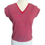 Tommy Hilfiger Vintage Tommy Jeans Red, White, & Navy Striped T-Shirt Cotton Large Photo 0