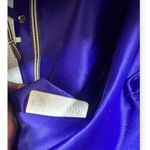 Henri Bendel  Large Tote Zipper Shoulder Bag Satchel Gray Leather Lock Photo 8