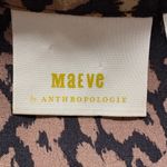 Maeve  Animal Print V-Neck Dress Anthropologie Photo 1