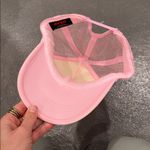 Pink Trucker Hat with Green Text Photo 1