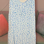 Dee Elly Floral Blue and White Maxi Dress Photo 0