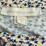 Monteau women’s size small floral, sleeveless blouse, mini dress with ruffles Photo 3