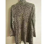 . 𝅺- Style &Co Leopard Print Knit Open Front Cardigan, Small Photo 2