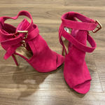 Harlyn Hot Punk peep toe bootie Pink Size 7 Photo 0