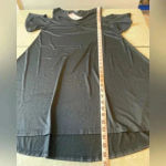 Zeagoo Stretchy Women’s Black Cold Shoulder Criss Cross Straps‎ Flowing Shirt XL to 1X Photo 7