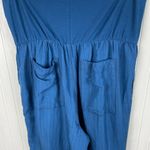 Anthropologie Hei Hei Eventide Linen Blend Cropped Pants Size Medium Teal Blue Photo 6