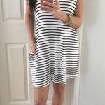 Mittoshop | Navy & White Striped T-Shirt Dress Photo 3