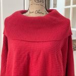 Style & Co  Red Ribbed Knit Sweater Size M Photo 4
