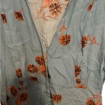 Urban Outfitters  Mallory Floral Button Mini Dress Blue Orange size small Photo 3