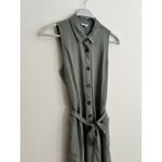 Splendid  Helena Button Front Belted 
Jumpsuit Romper in Olive Green Size: XS Photo 5