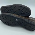 HELLE COMFORT IRENE SHIMMERY BROWN PATENT LEATHER SIDE ZIP WITH STRETCH SIZE 6.5 Photo 2