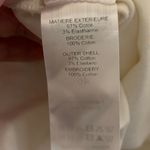 See By Chloe  Size 46 US 14 Denim Popover Shirt White Flower Cutouts FLAW Photo 2