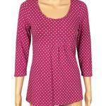 BODEN pink with cream small polka dots, empire waist t Photo 0