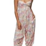 Patagonia Lost Wildflower Jumpsuit Romper Jurassic Ferns Pelican Pink Photo 0