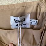 Princess Polly Lillie Long Sleeve Mini Dress Beige Photo 6