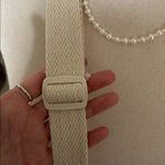 NWOT Aveda neutral cream, 100% cotton shoulder, cross body sling travel bag Photo 2