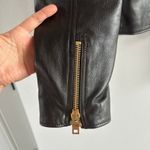 CELINE Pure Collar Jacket with Snap Buttons in Soft Lambskin Size 34 New Photo 9