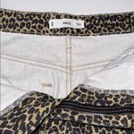 Mango MNG by Cheetah Print Denim Skirt, Size Large Photo 3