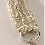 Free People NWT Acadia Anklet With Tassel in Cream & Silver Photo 3