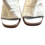 Calvin Klein Amari Croc Embossed Leather Heeled Sandal Sz 8.5 Photo 2