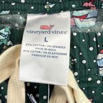 Vineyard Vines Loungewear Pajama Pants L Skis and Trees Green Cotton Blend Photo 1