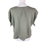 Everlane Linen Green Cap Sleeve Blouse Women Small Casual Summer Top Sustainable Photo 2